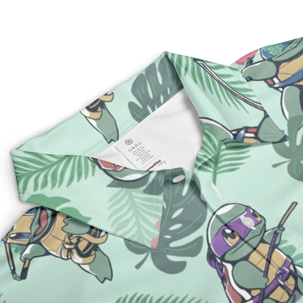 Teenage Mutant Ninja Squirtle AOP Men/Women Polo Shirt - 3