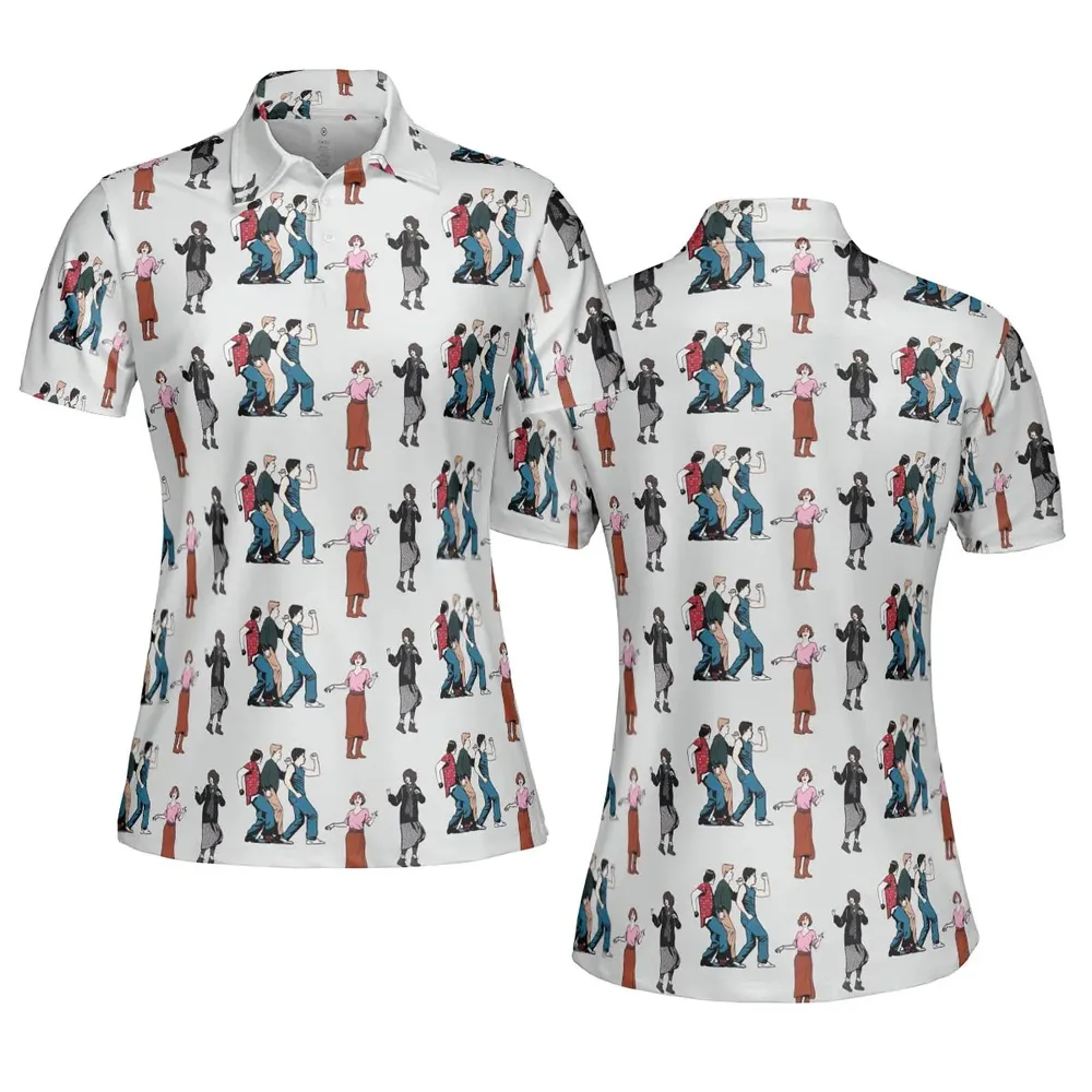 The Breakfast Club Characters Pattern AOP Men/Women Polo Shirt - 5