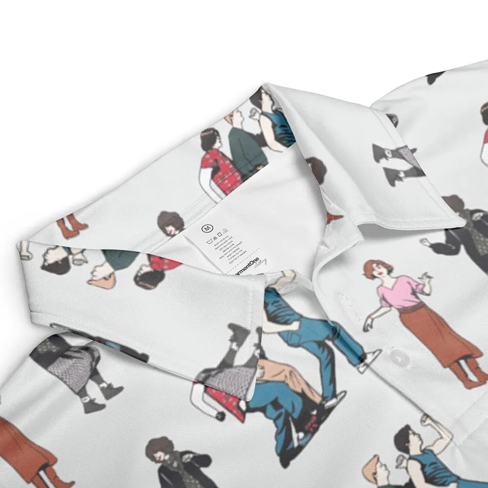 The Breakfast Club Characters Pattern AOP Men/Women Polo Shirt - 3