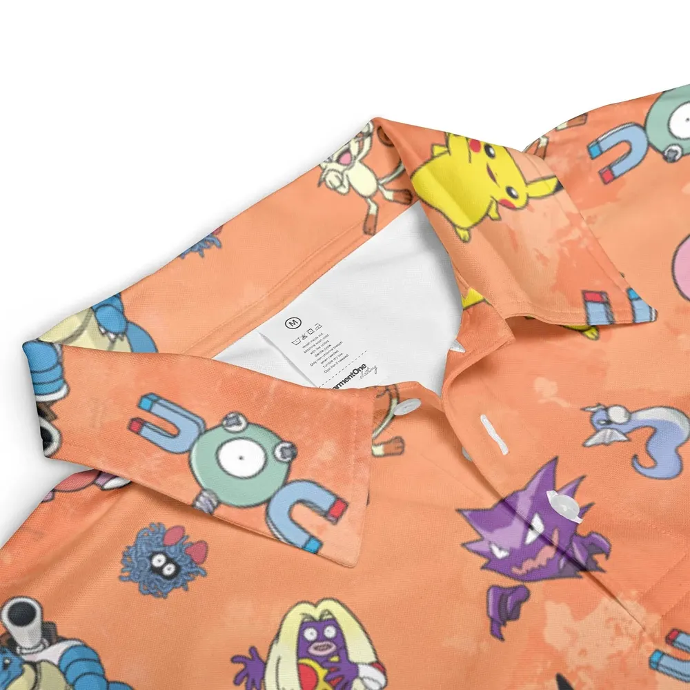 Pokemon Character Scatter AOP Men/Women Polo Shirt - 3