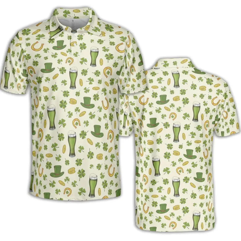 St.Patrick’s Day Pattern AOP Men/Women Polo Shirt - 2