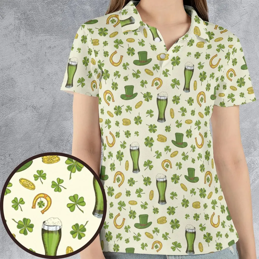 St.Patrick’s Day Pattern AOP Men/Women Polo Shirt - 4