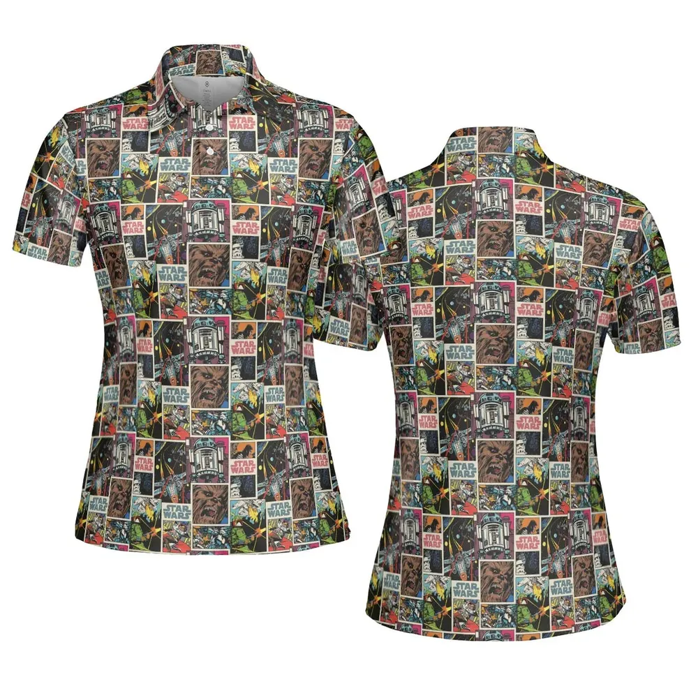 Star Wars Comic AOP Men/Women Polo Shirt - 5