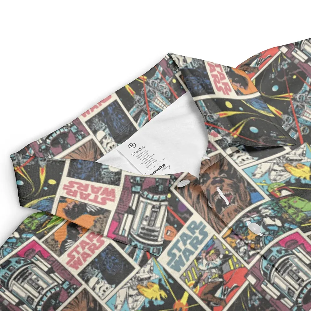 Star Wars Comic AOP Men/Women Polo Shirt - 3