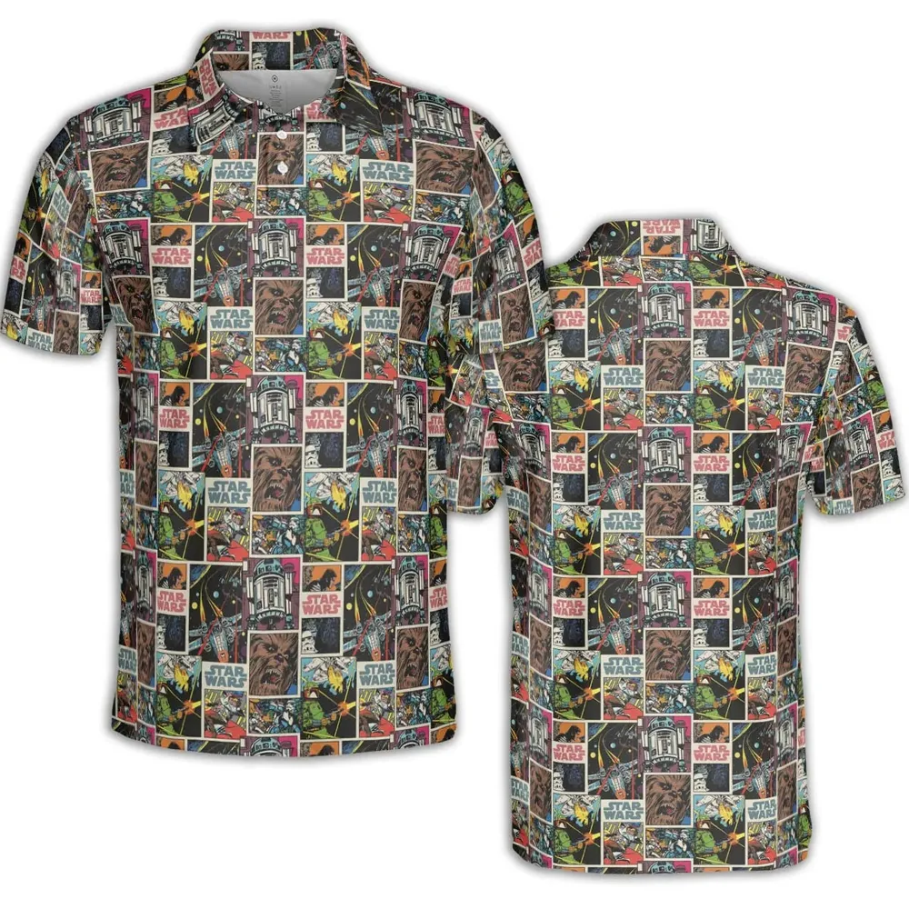 Star Wars Comic AOP Men/Women Polo Shirt - 2