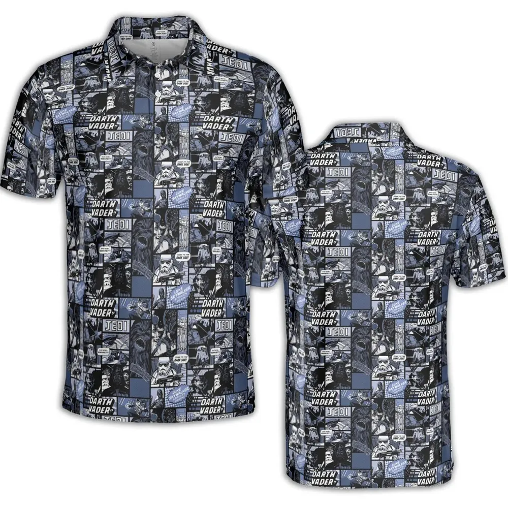 Star Wars Dark Side Comic AOP Men/Women Polo Shirt - 2