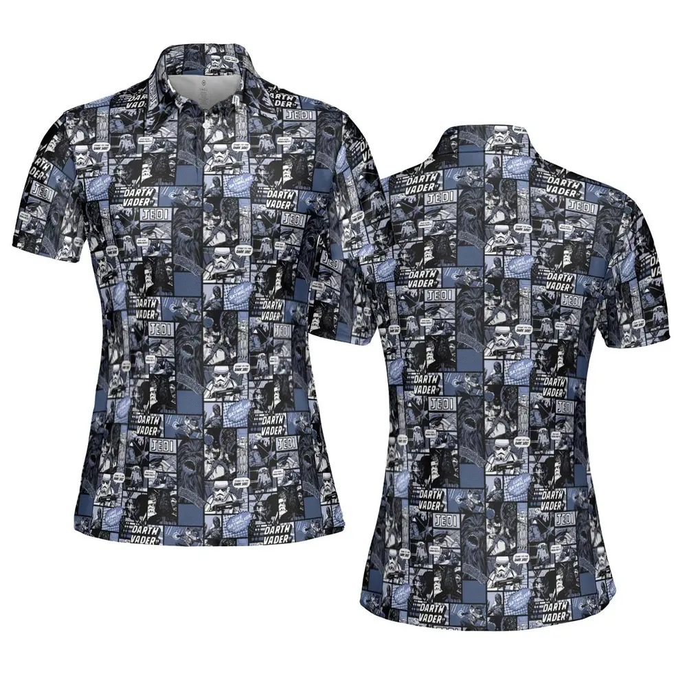Star Wars Dark Side Comic AOP Men/Women Polo Shirt - 5