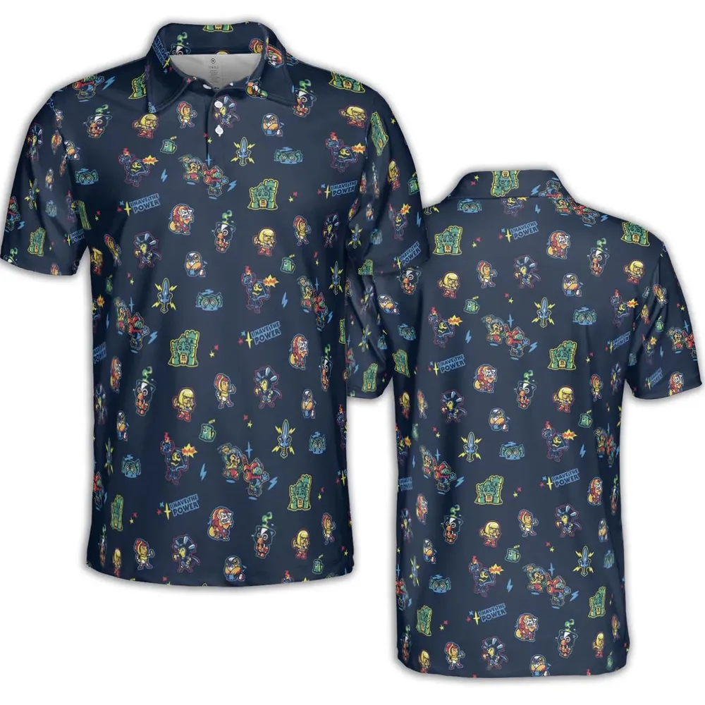 Masters Of The Universe Funny Pattern AOP Men/Women Polo Shirt - 2