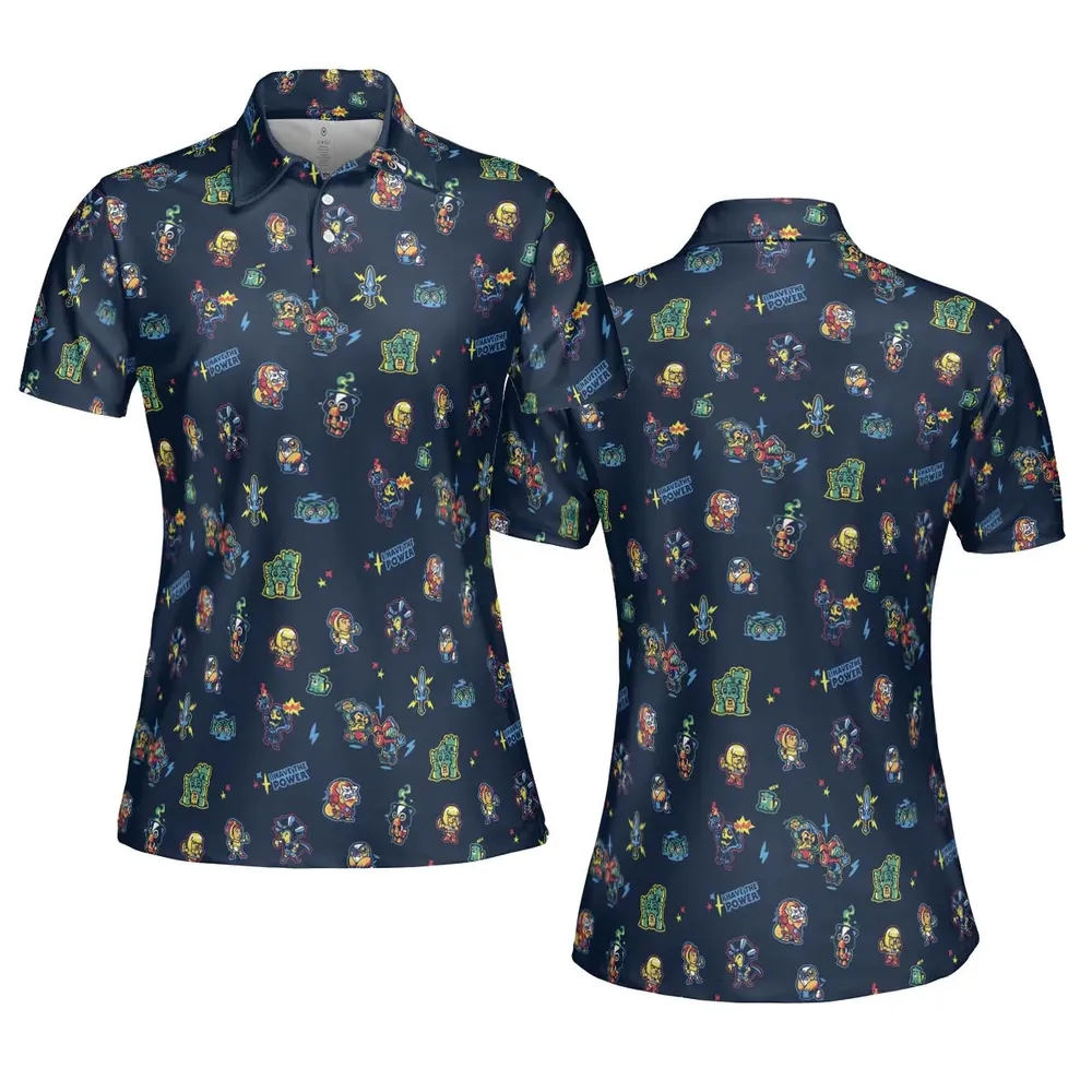 Masters Of The Universe Funny Pattern AOP Men/Women Polo Shirt - 5
