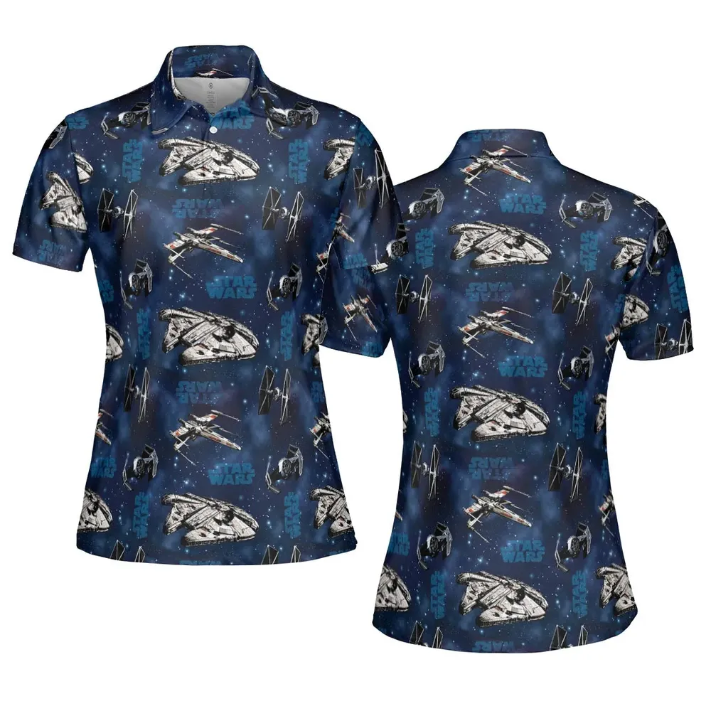 Star Wars Ships Pattern AOP Men/Women Polo Shirt - 5