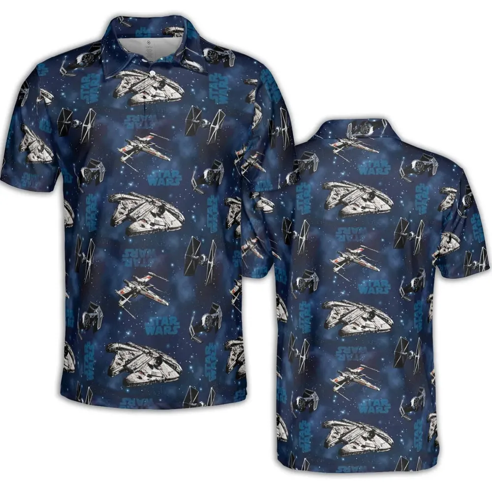 Star Wars Ships Pattern AOP Men/Women Polo Shirt - 2