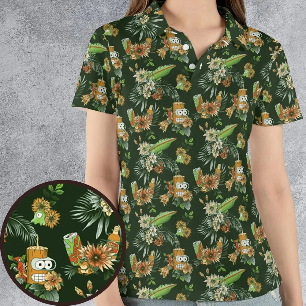 The Year 3000 Bender Futurama AOP Men/Women Polo Shirt - 4