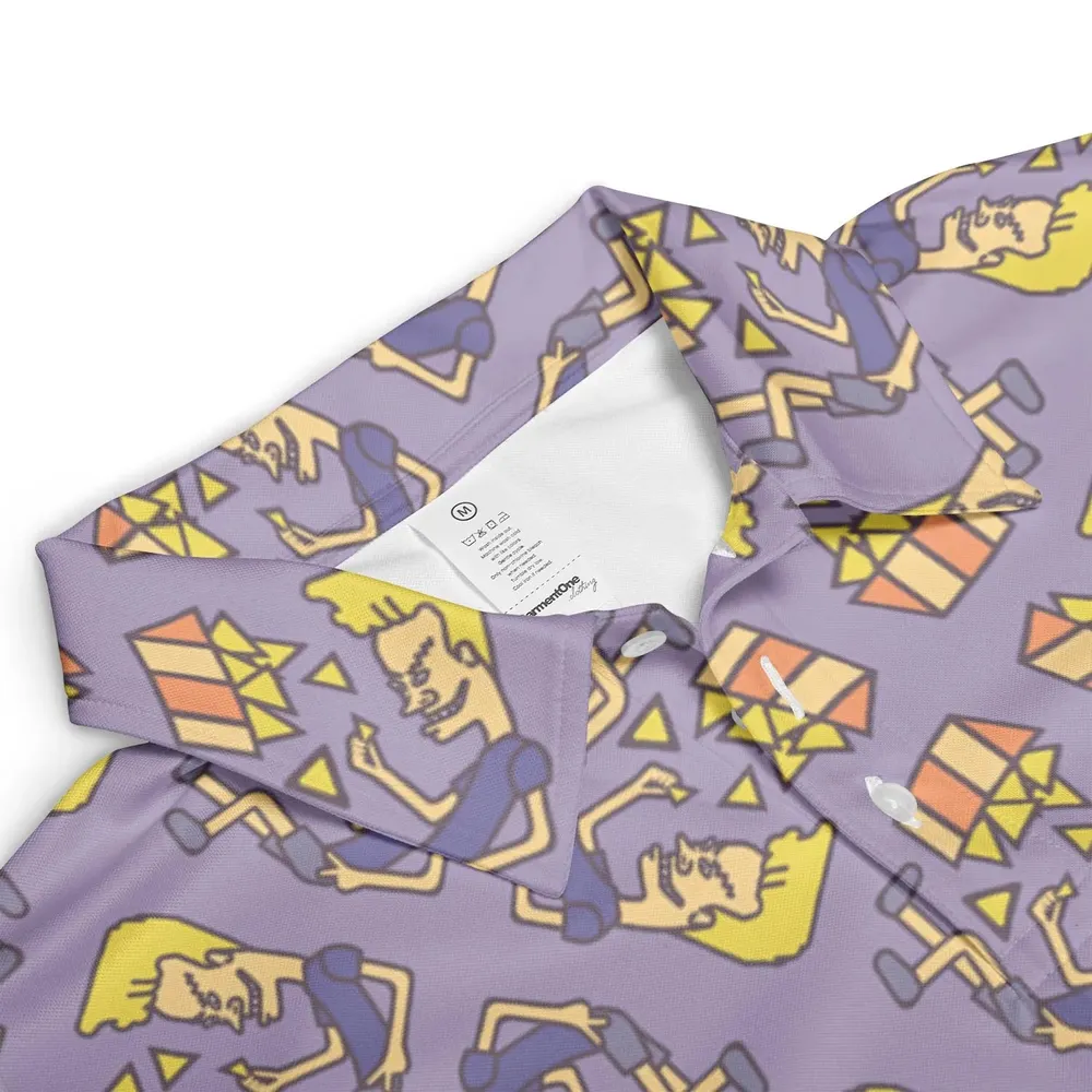 Nachos Rule Beavis and Butthead AOP Men/Women Polo Shirt - 3