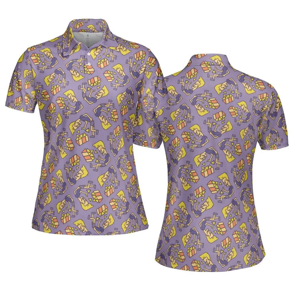 Nachos Rule Beavis and Butthead AOP Men/Women Polo Shirt - 5