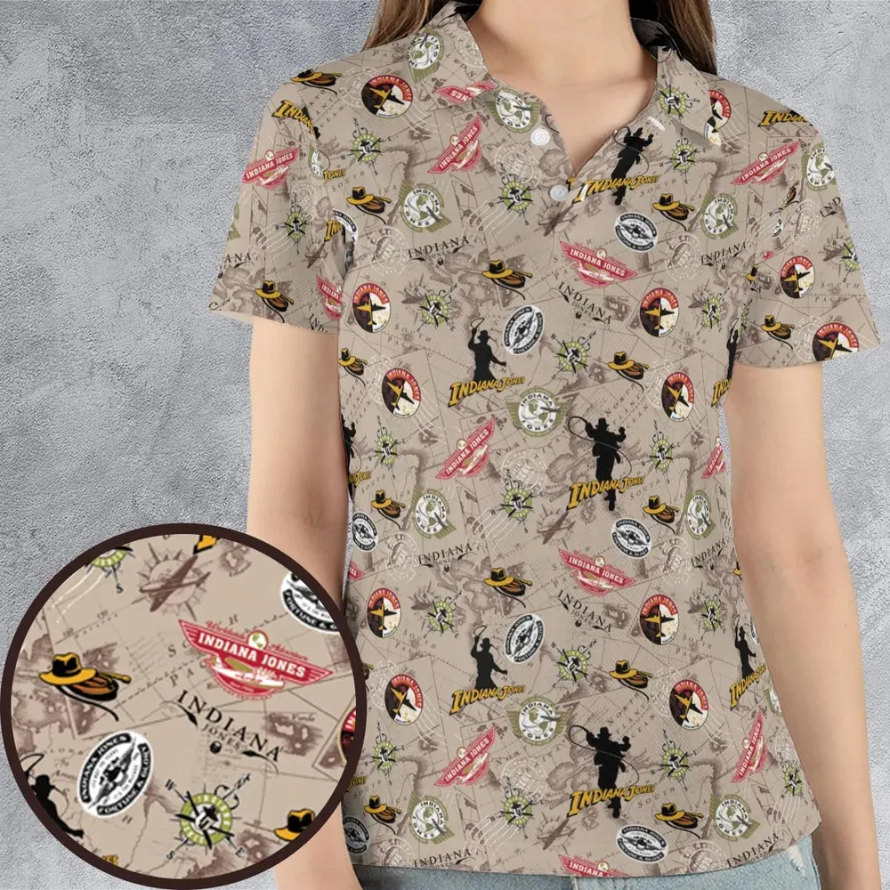 Indiana Jones Patterns AOP Men/Women Polo Shirt - 4