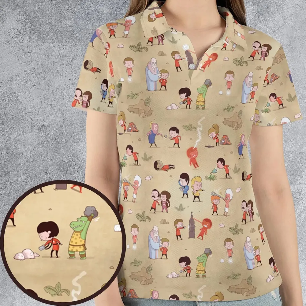 Pyramid America Star Trek Characters AOP Men/Women Polo Shirt - 4