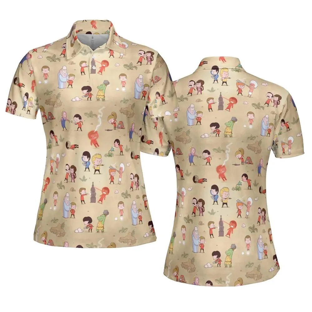 Pyramid America Star Trek Characters AOP Men/Women Polo Shirt - 5
