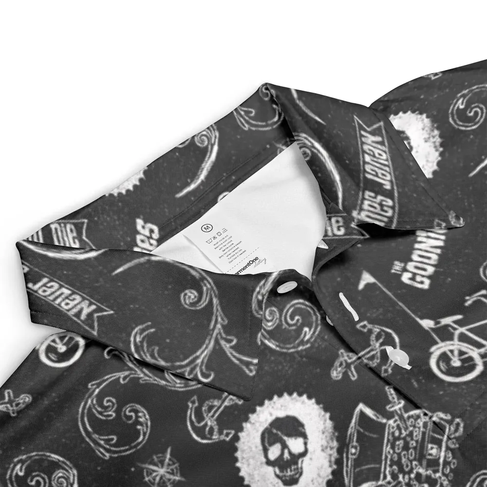 Never Say Die The Goonies Pattern AOP Men/Women Polo Shirt - 3