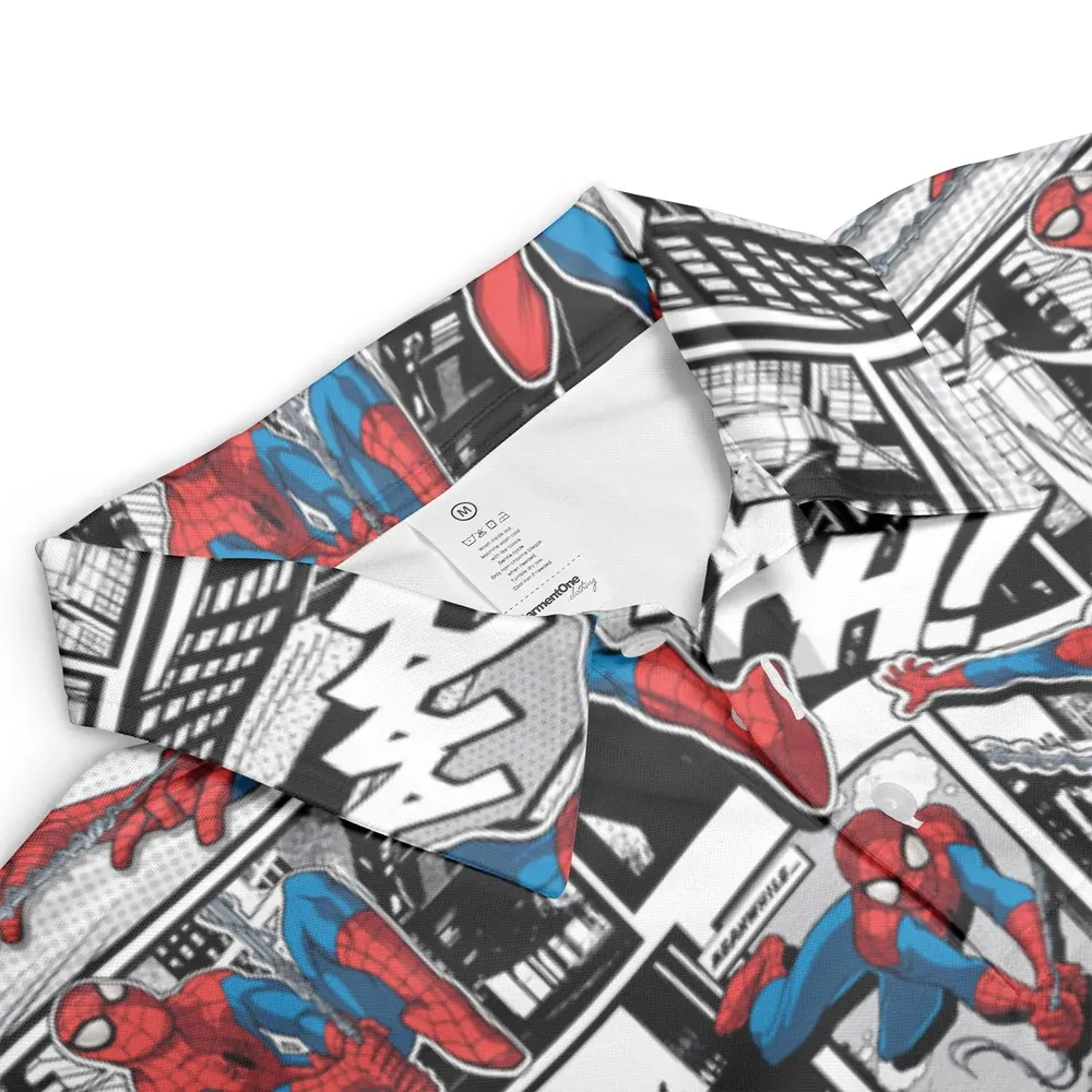 Spider Man Comic Pattern AOP Men/Women Polo Shirt - 3