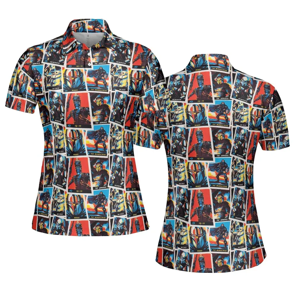 This Is The Way The Mando Pattern AOP Men/Women Polo Shirt - 5
