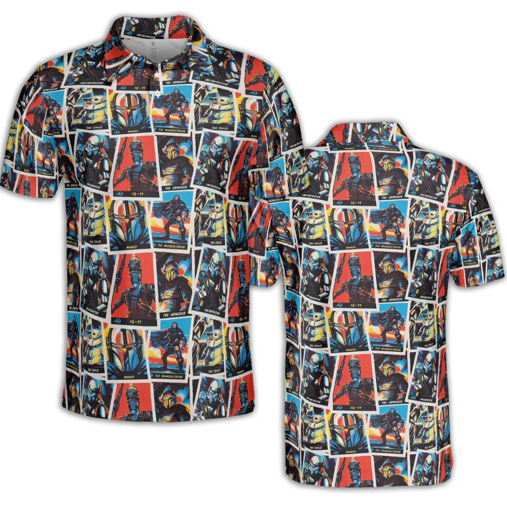 This Is The Way The Mando Pattern AOP Men/Women Polo Shirt - 2