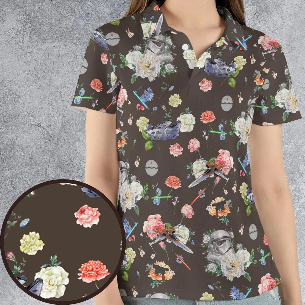 Stormtrooper Flower Vintage Pattern AOP Men/Women Polo Shirt - 4