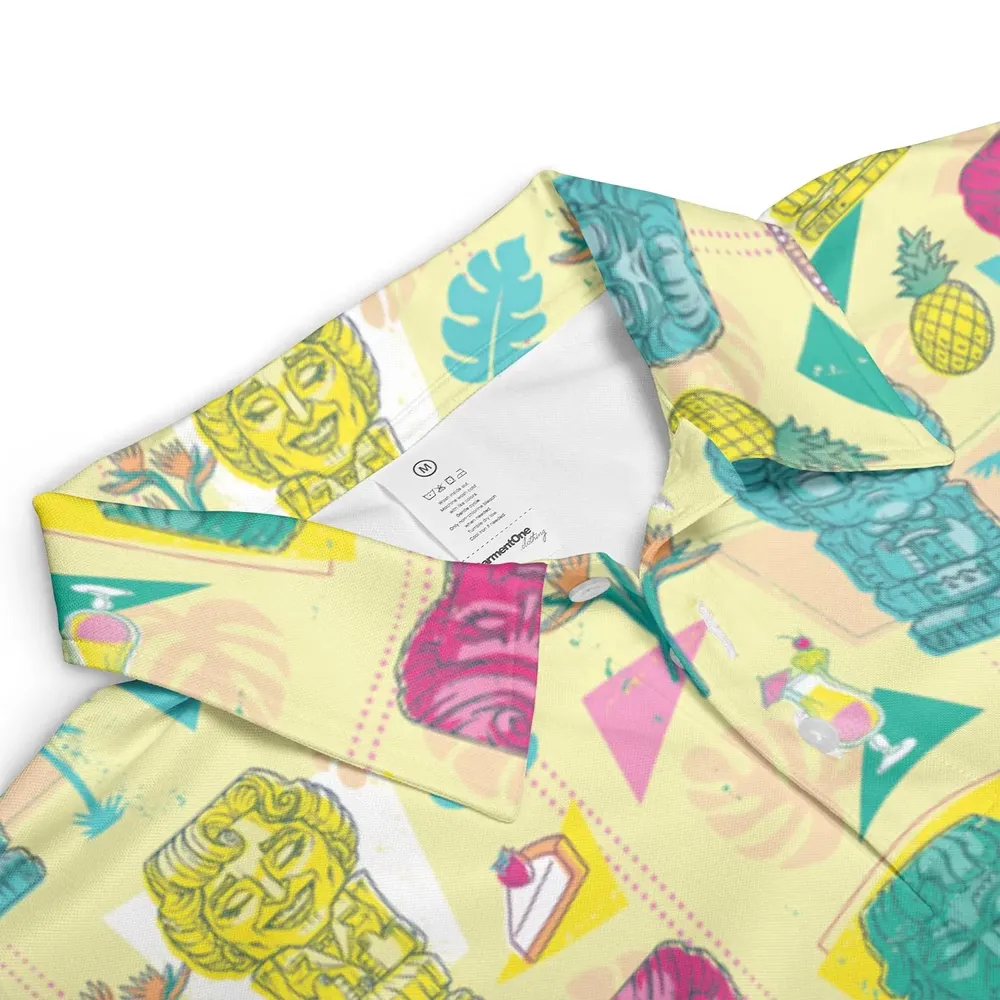 Golden Girls Tiki Shack Aloha AOP Men/Women Polo Shirt - 3