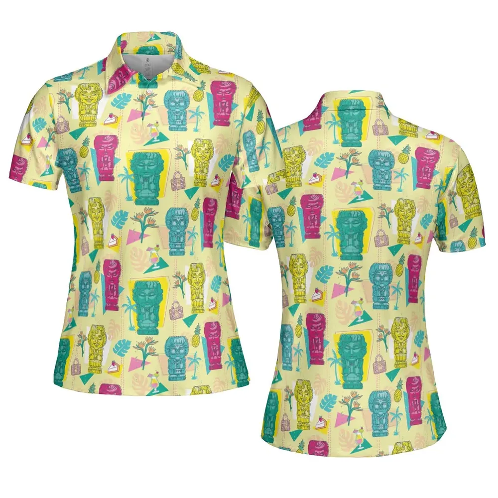 Golden Girls Tiki Shack Aloha AOP Men/Women Polo Shirt - 5