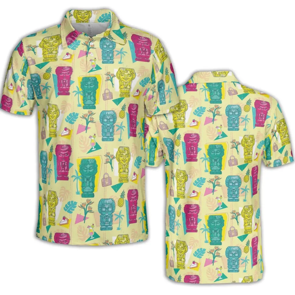 Golden Girls Tiki Shack Aloha AOP Men/Women Polo Shirt - 2
