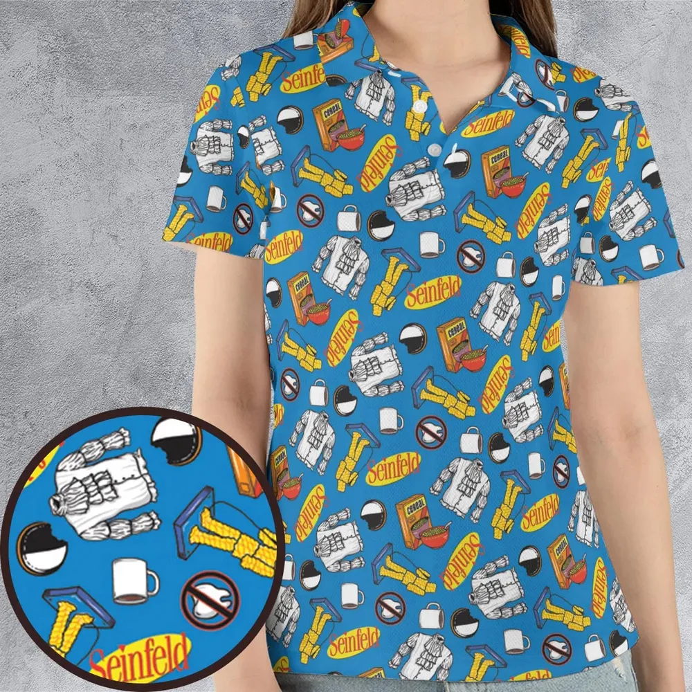 Jerry Seinfeld Comedian Pattern AOP Men/Women Polo Shirt - 4