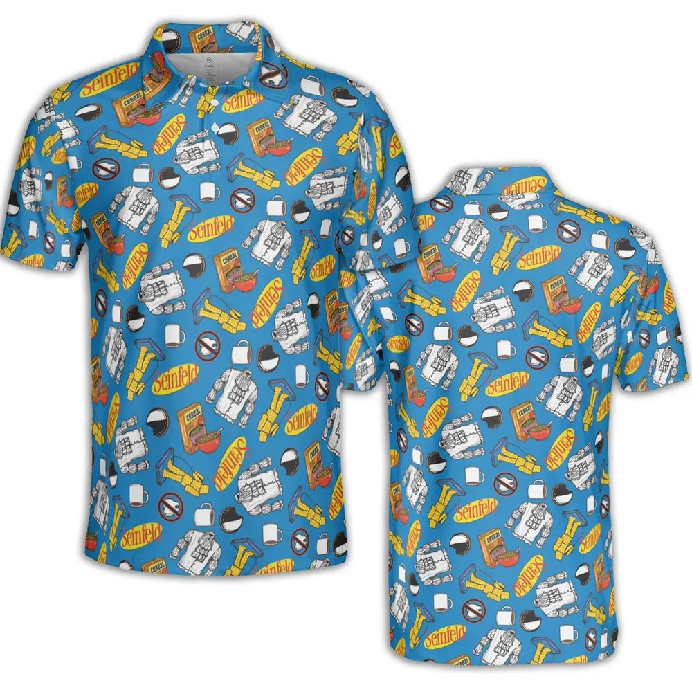 Jerry Seinfeld Comedian Pattern AOP Men/Women Polo Shirt - 2
