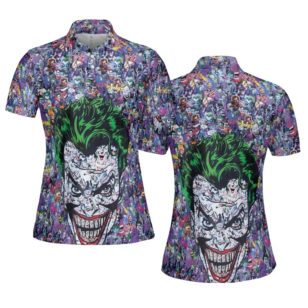 Joker The Most Favourite Characters Pattern AOP Men/Women Polo Shirt - 5