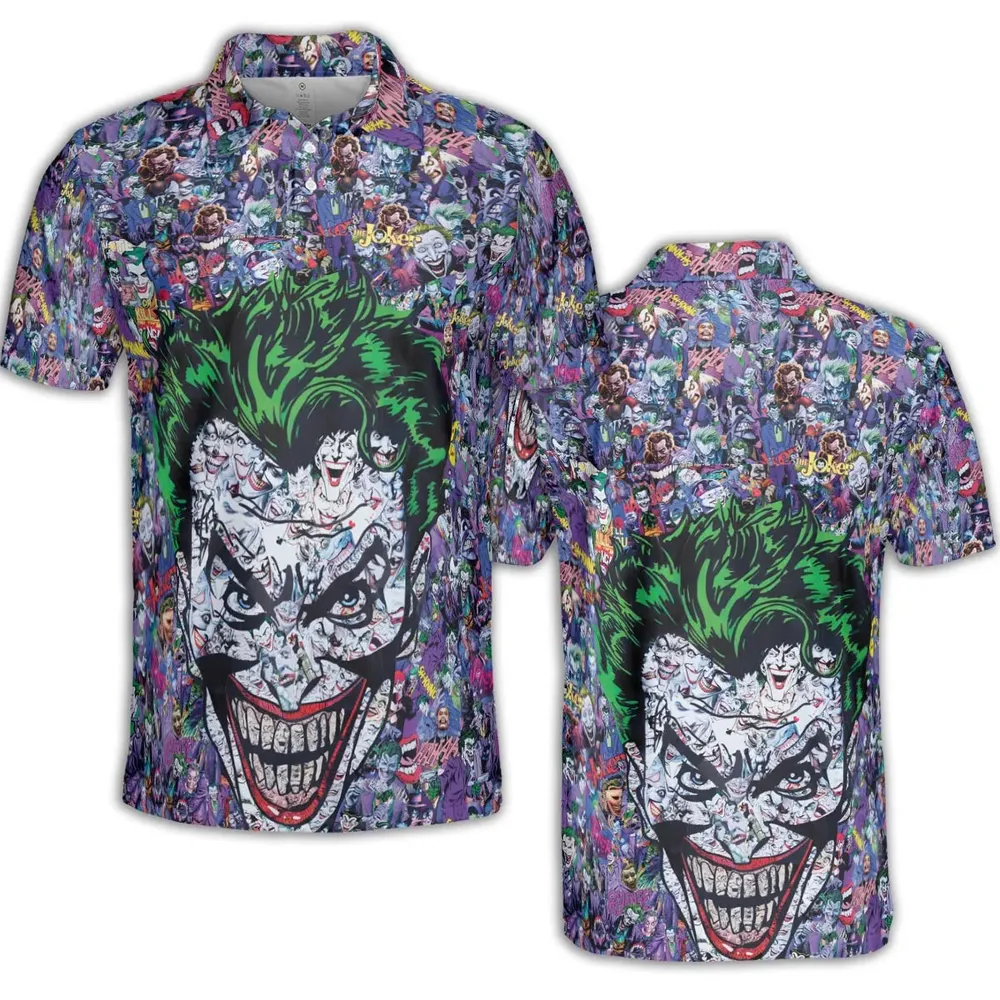 Joker The Most Favourite Characters Pattern AOP Men/Women Polo Shirt - 2
