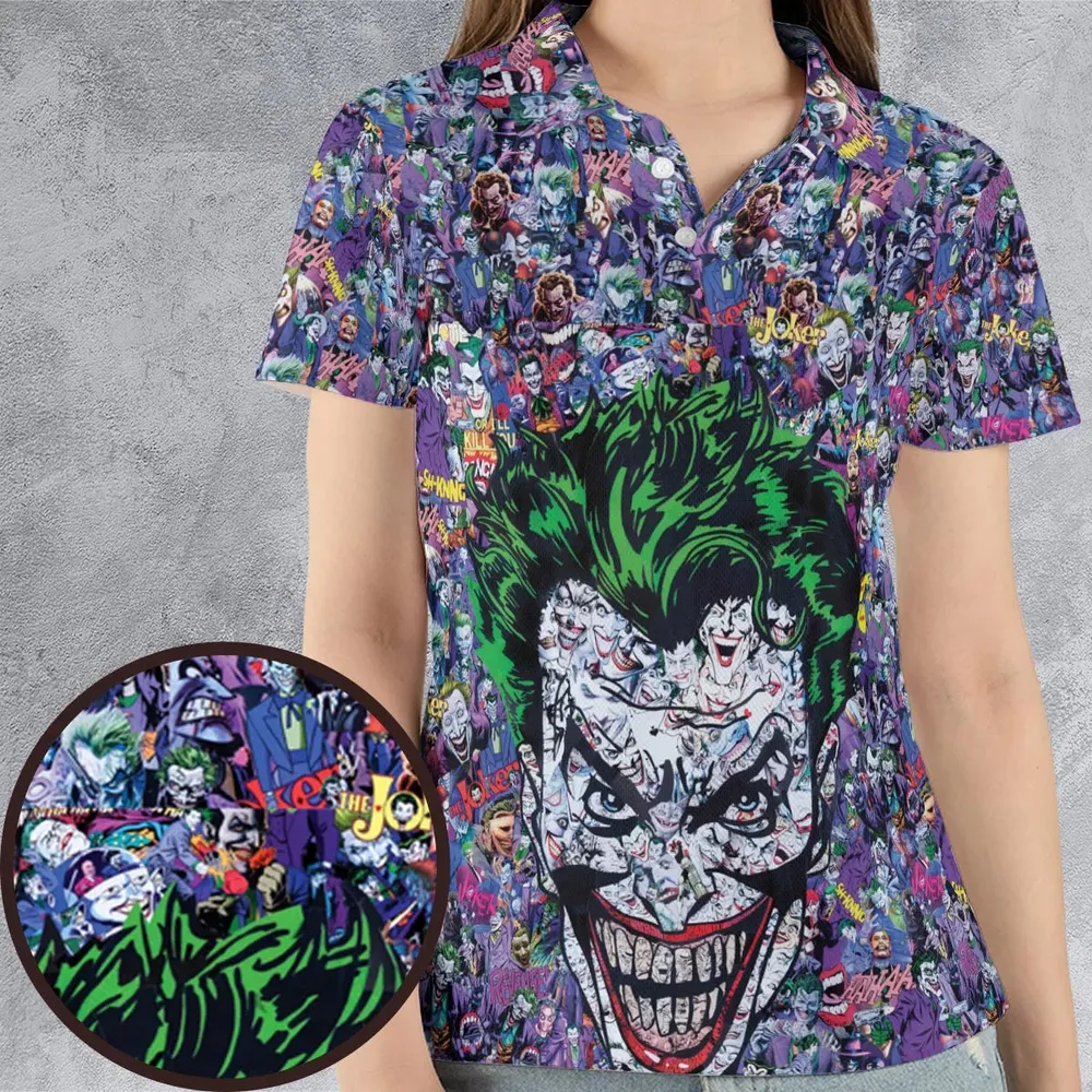 Joker The Most Favourite Characters Pattern AOP Men/Women Polo Shirt - 4