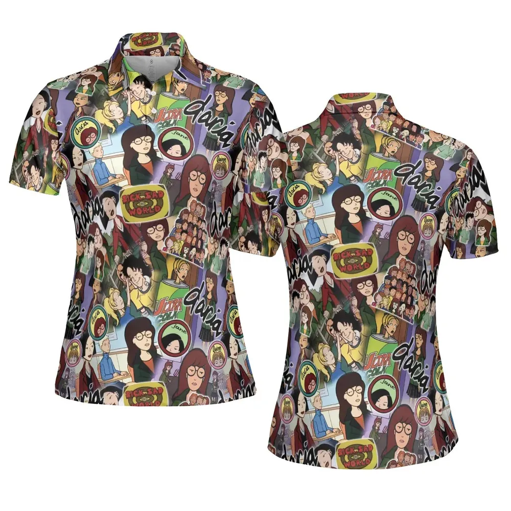 Sick Sad World Daria AOP Men/Women Polo Shirt - 5