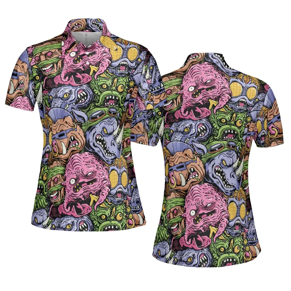 Nostalgic Villains Teenage Mutant Ninja Turtles AOP Men/Women Polo Shirt - 5