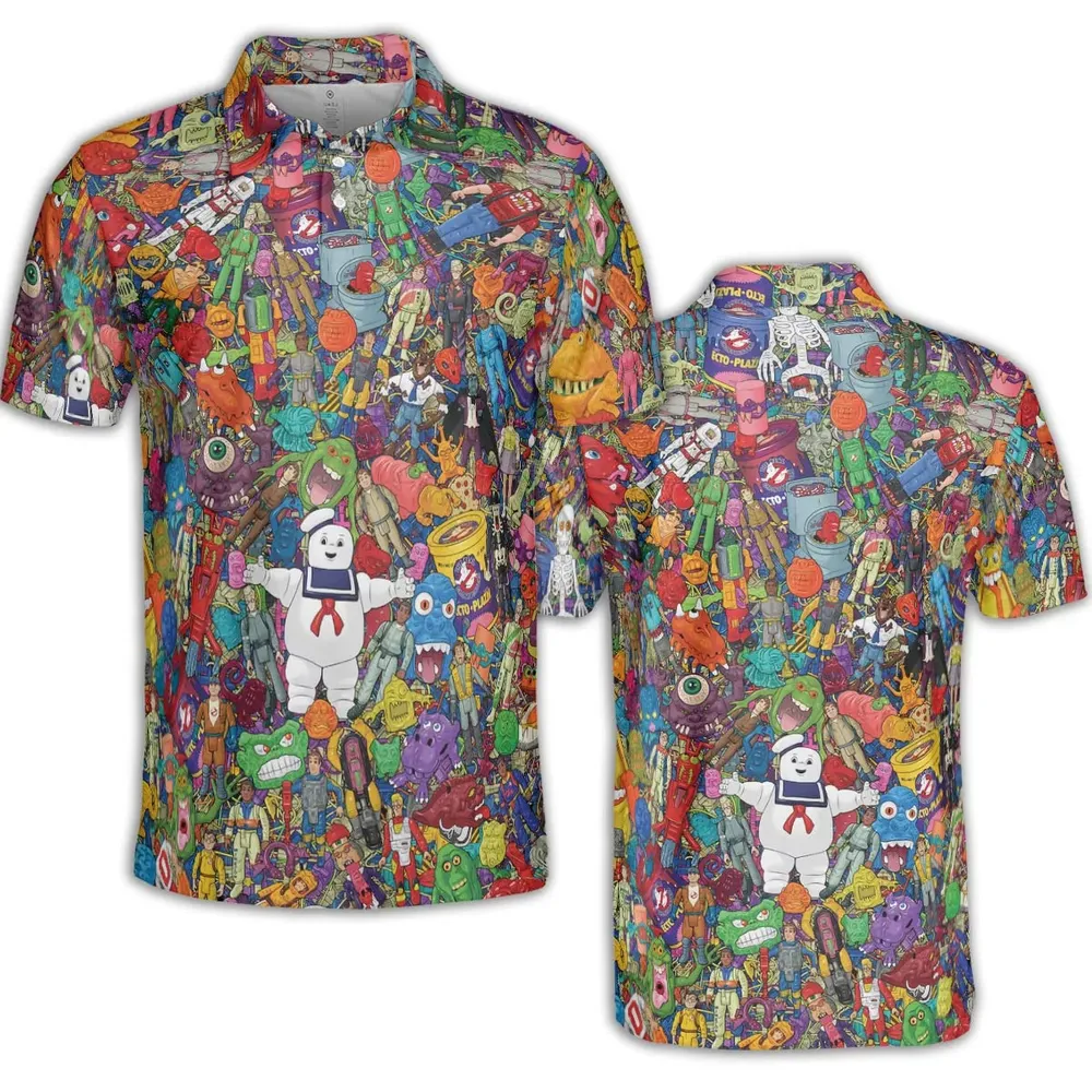 Ghostbusters Toybox AOP Men/Women Polo Shirt - 2