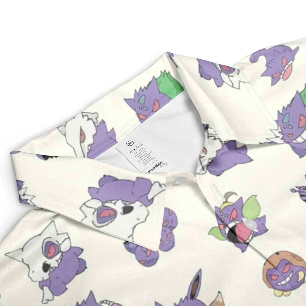 Gengar Cosplay Pokemon AOP Men/Women Polo Shirt - 3