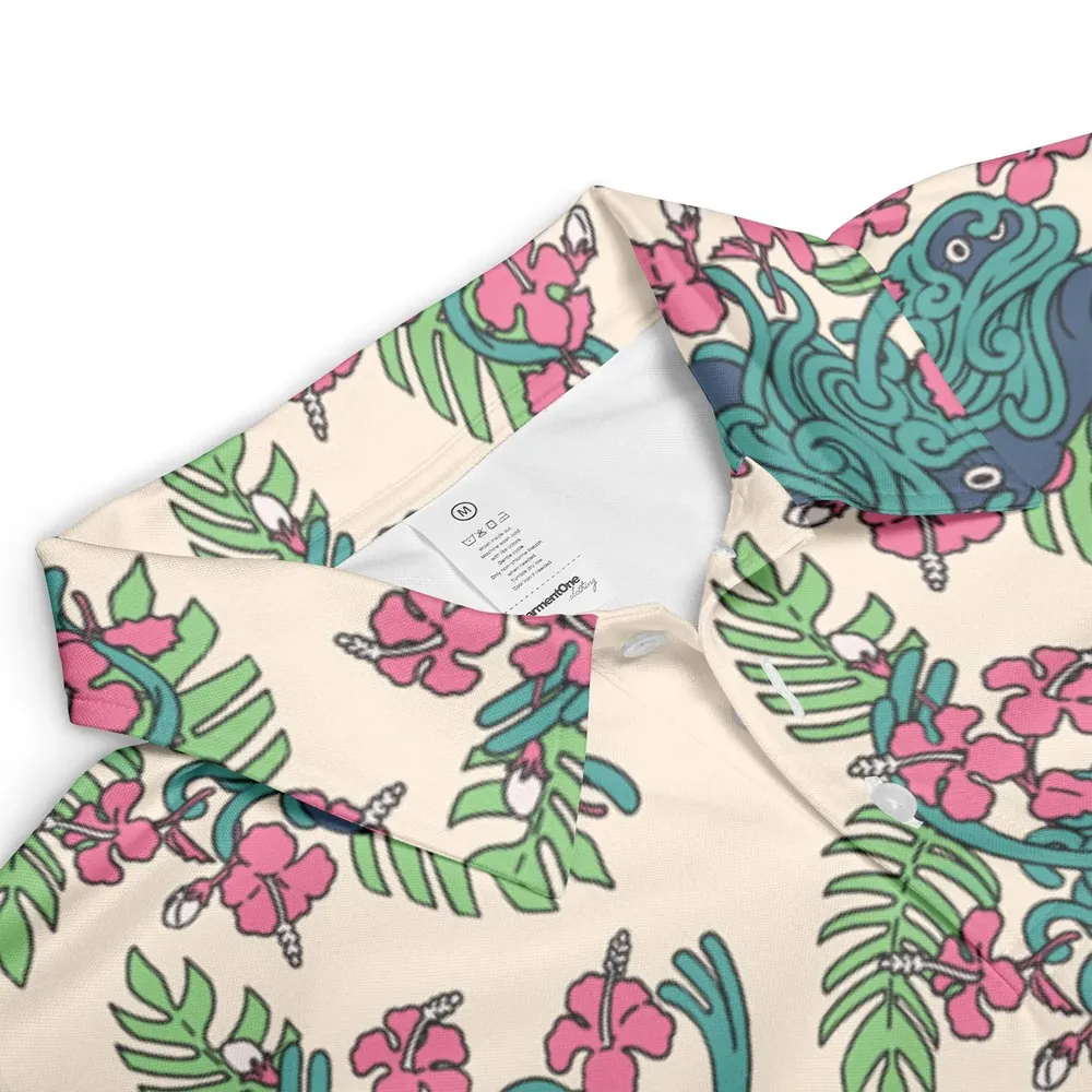 Tropical Tangrowth Pokemon AOP Men/Women Polo Shirt - 3