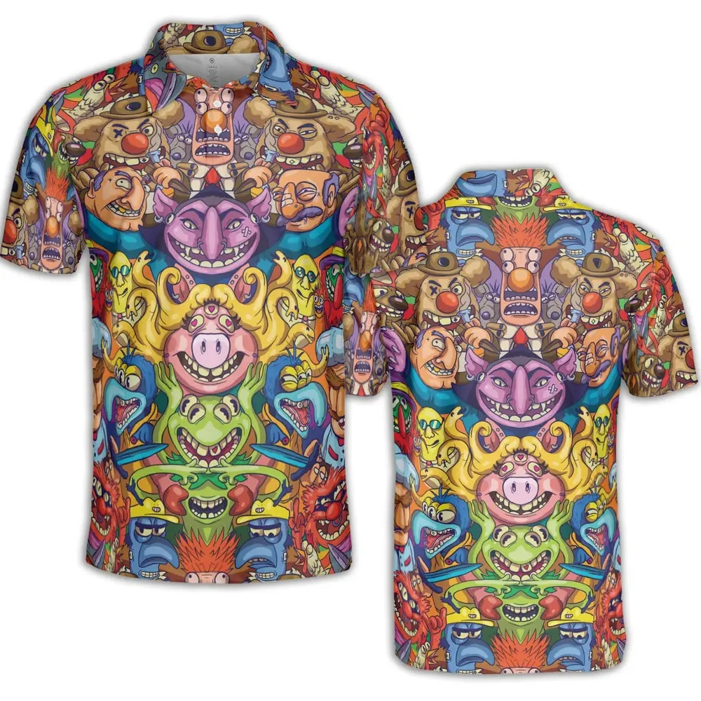 Monster Muppets The Muppets Characters AOP Men/Women Polo Shirt - 2