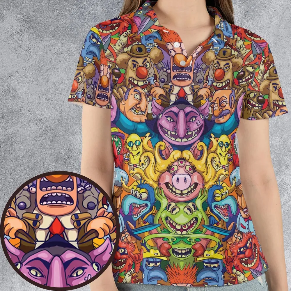 Monster Muppets The Muppets Characters AOP Men/Women Polo Shirt - 4