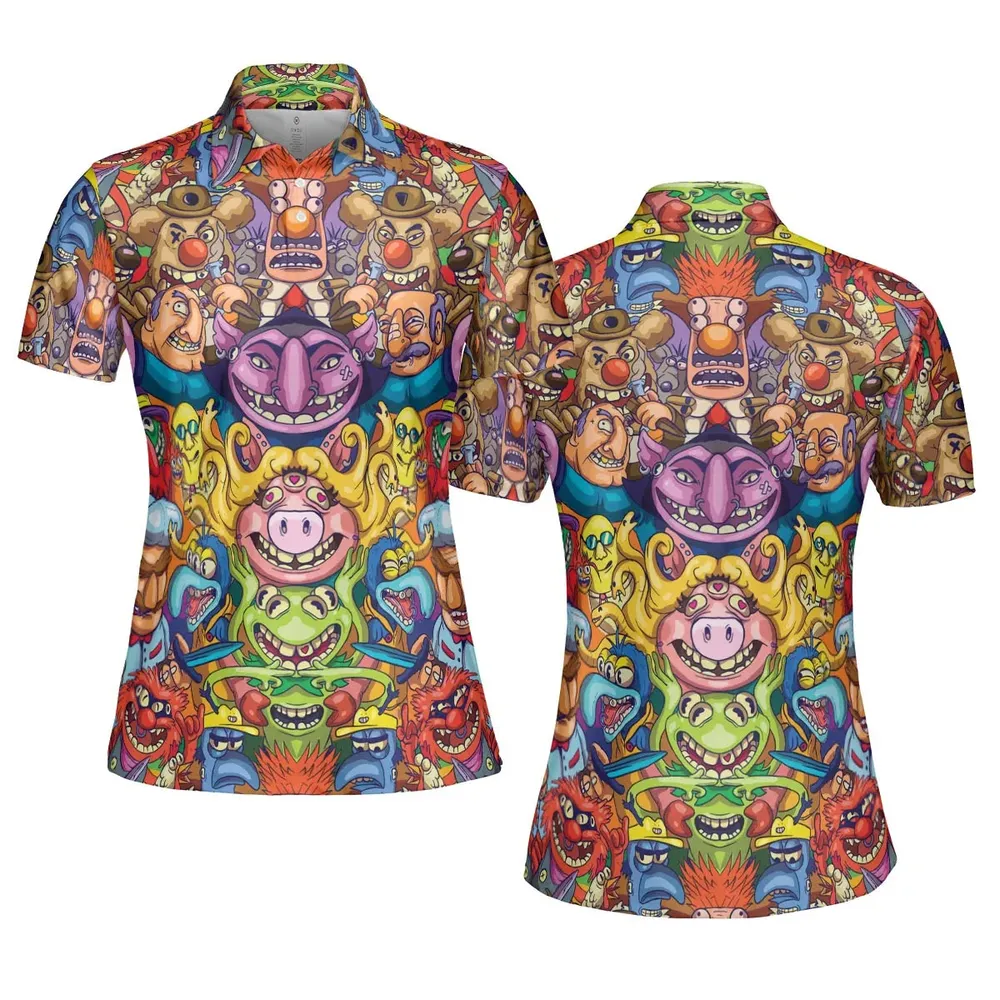 Monster Muppets The Muppets Characters AOP Men/Women Polo Shirt - 5