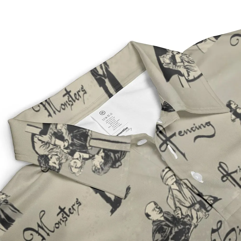 Hencing Fighting The Princess Bride AOP Men/Women Polo Shirt - 3