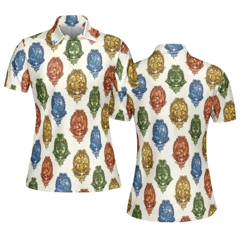 Water Grass Electric Fire I Choose Pattern AOP Men/Women Polo Shirt - 5