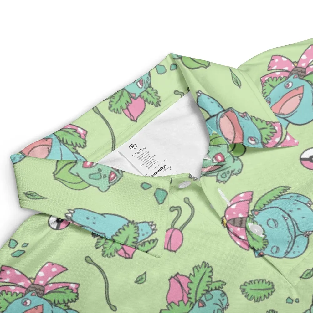 Venusaur Ivysaur and Bulbasaur Pokemon AOP Men/Women Polo Shirt - 3