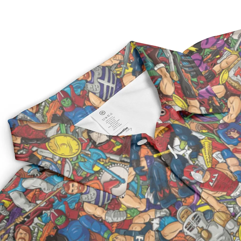 MOTU's Characters Figure Pattern He-man and The Masters of The Universe AOP Men/Women Polo Shirt - 3