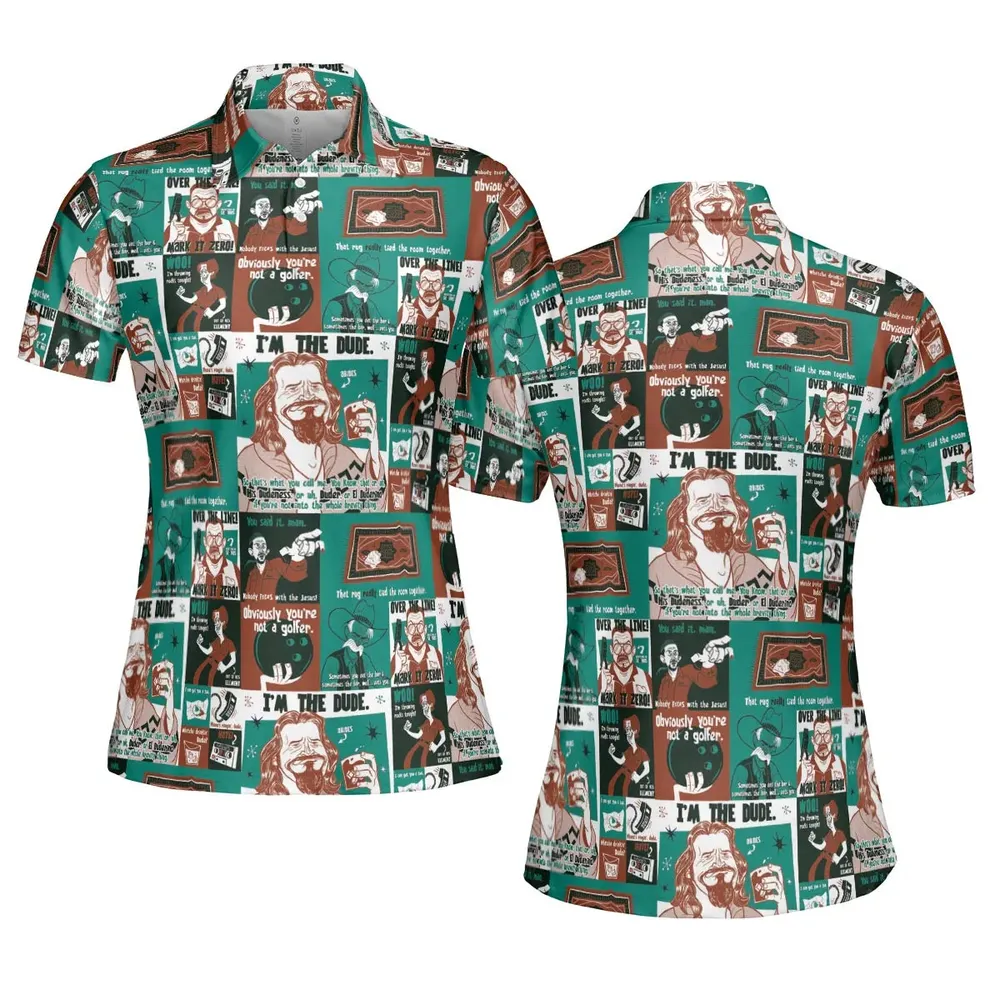 I'm The Dude The Big Lebowski AOP Men/Women Polo Shirt - 5
