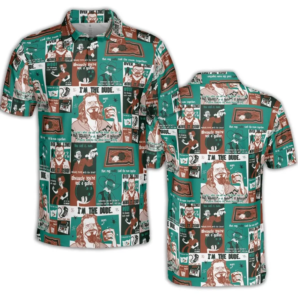 I'm The Dude The Big Lebowski AOP Men/Women Polo Shirt - 2