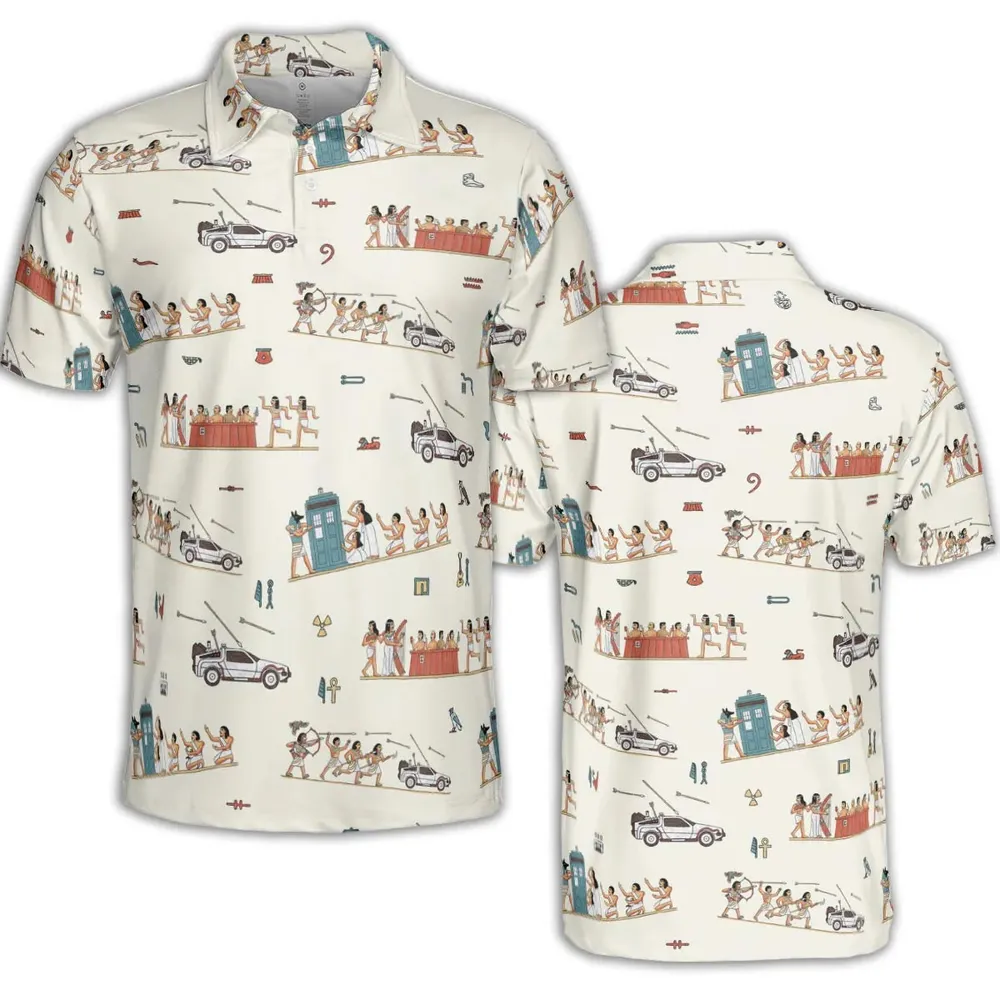 Lost In Egypt AOP Men/Women Polo Shirt - 2