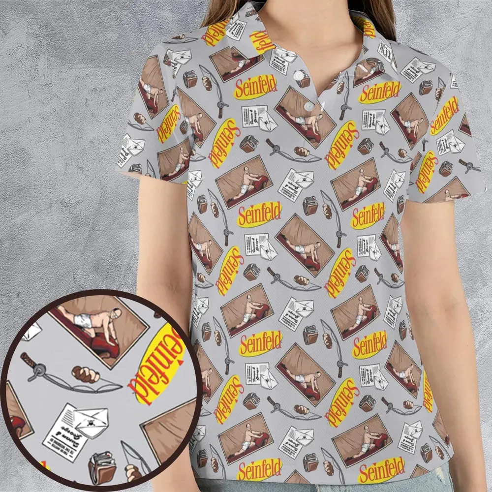 George Underwear Seinfeld AOP Men/Women Polo Shirt - 4